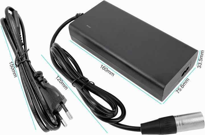 PowerSmart® 42V 3A Ladegerät für 36V Akkus Derby Cycle Impulse 14574-1GP 11 Ah, Impulse 16565-1GP 15