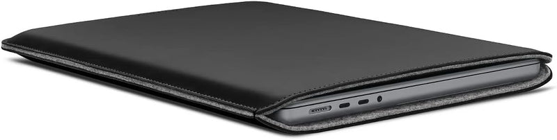 Woolnut Matte PU Sleeve Case Hülle Tasche für MacBook Pro 14 Zoll - Schwarz 14-inch MacBook Pro Schw