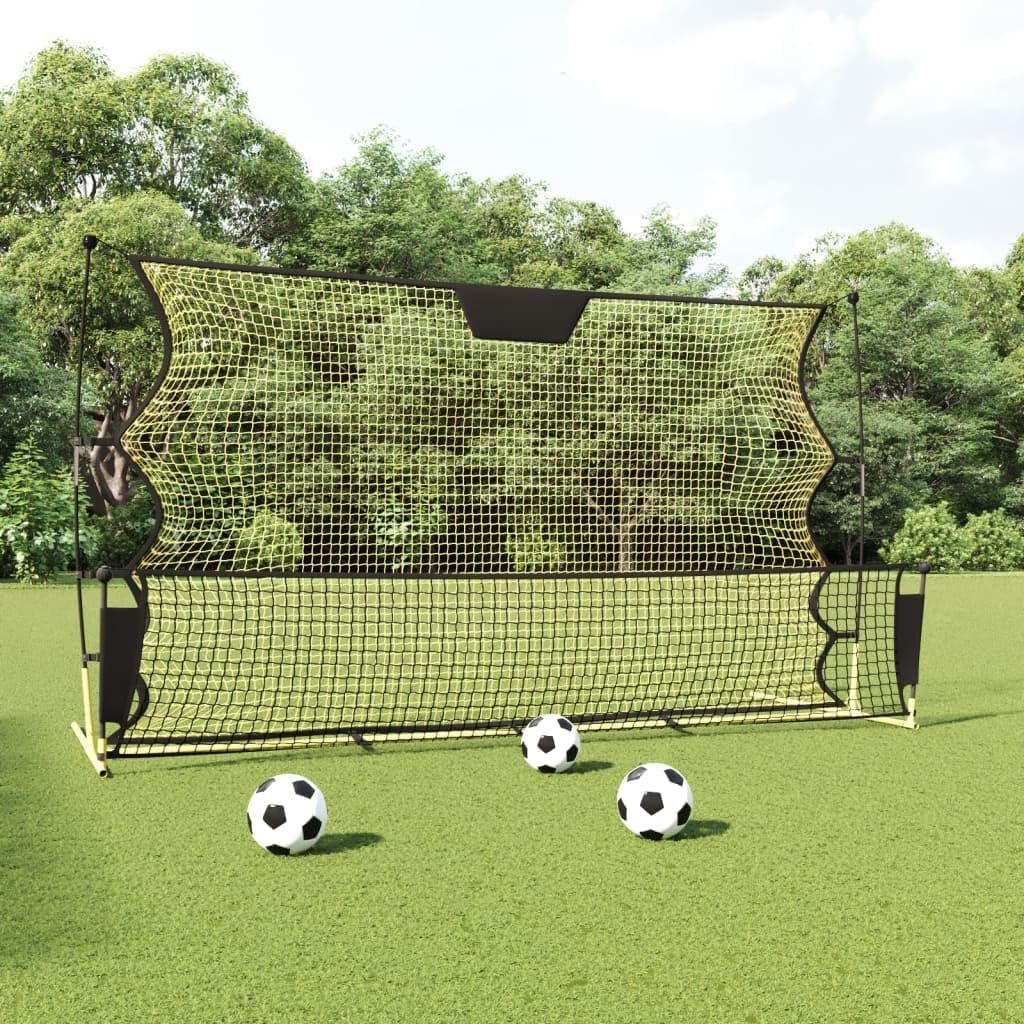vidaXL Fussball Rebounder, Rebounder Netz mit Tragetasche, Fussball Prallwand für Fussball Training,