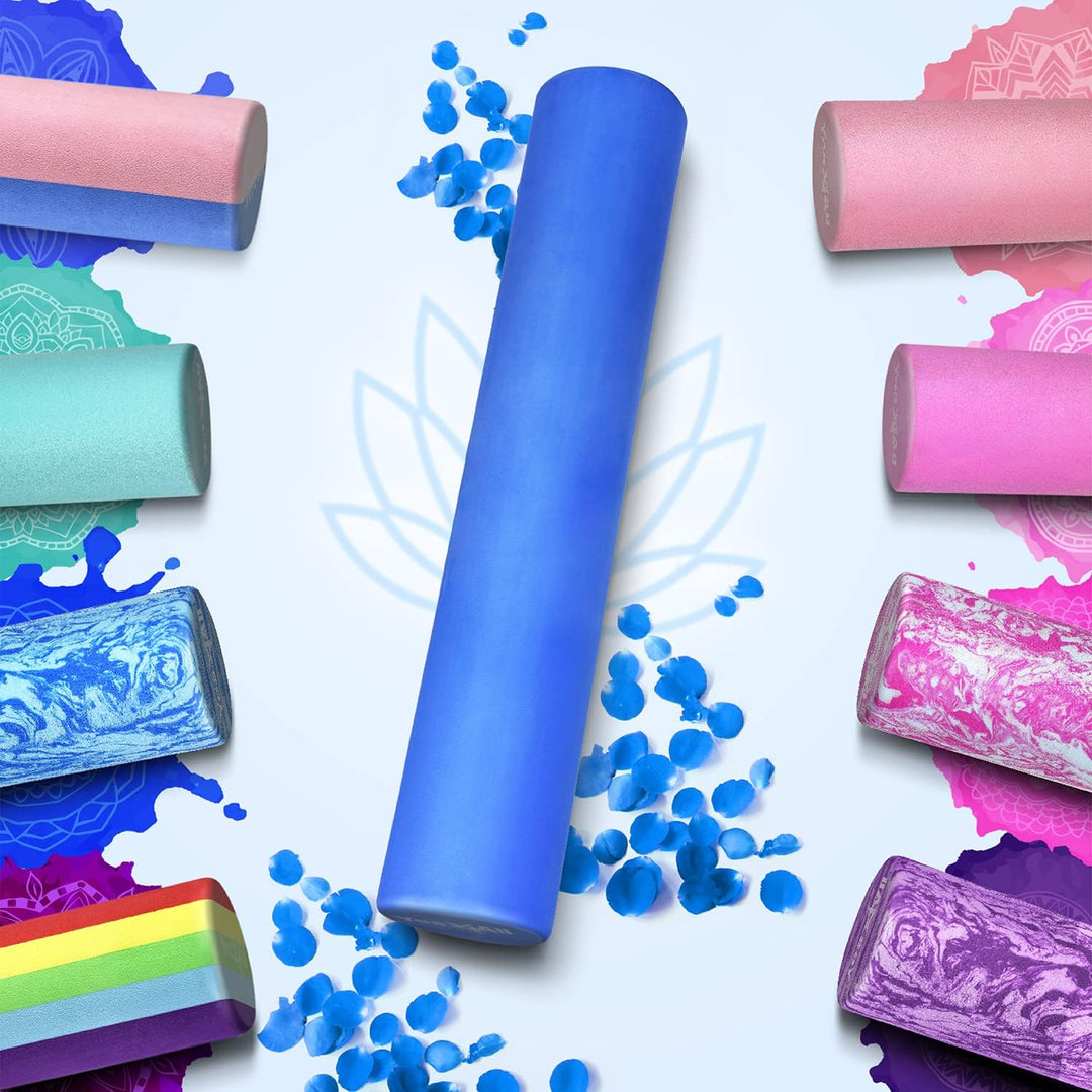 Yes4All Faszienrolle für Rücken, Wirbelsäule, Beine, Arme 30/45/60/90 cm - Mittel-Harte Foam Roller,
