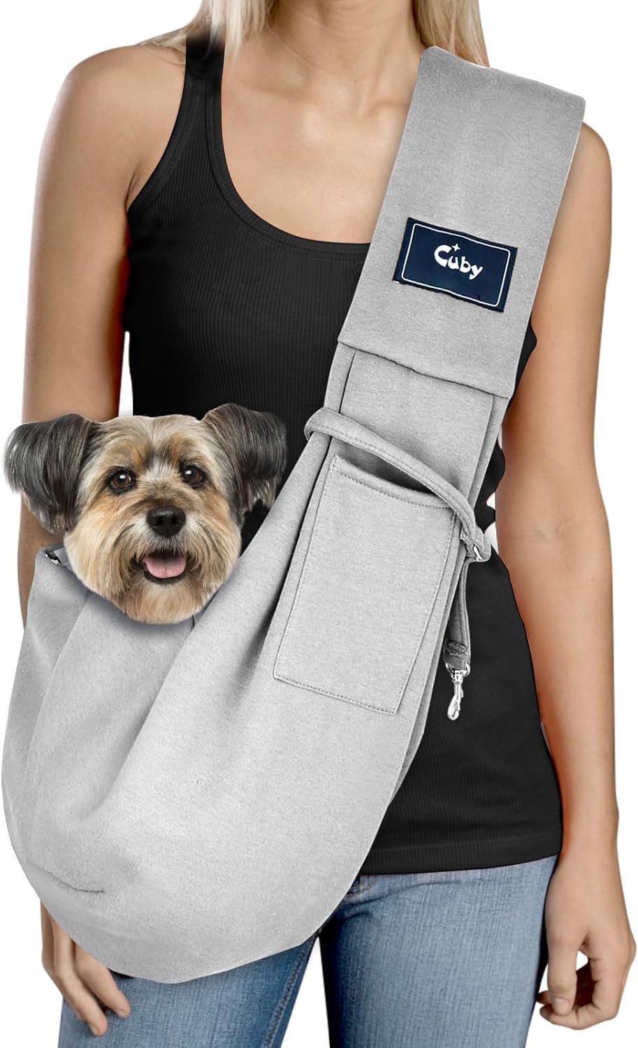 CUBY Tragetücher Hunde Kleine Hunde Katze Sling Pet Tragetuch Single Schulter Pet Bag für Reisen hun