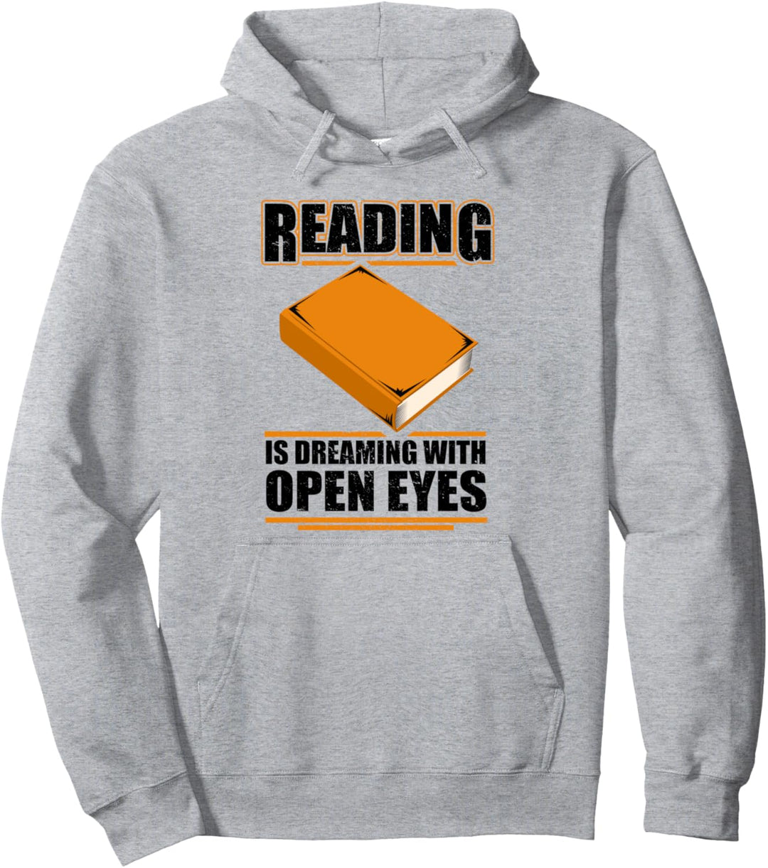 Lesen träumt mit offenen Augen. Pullover Hoodie