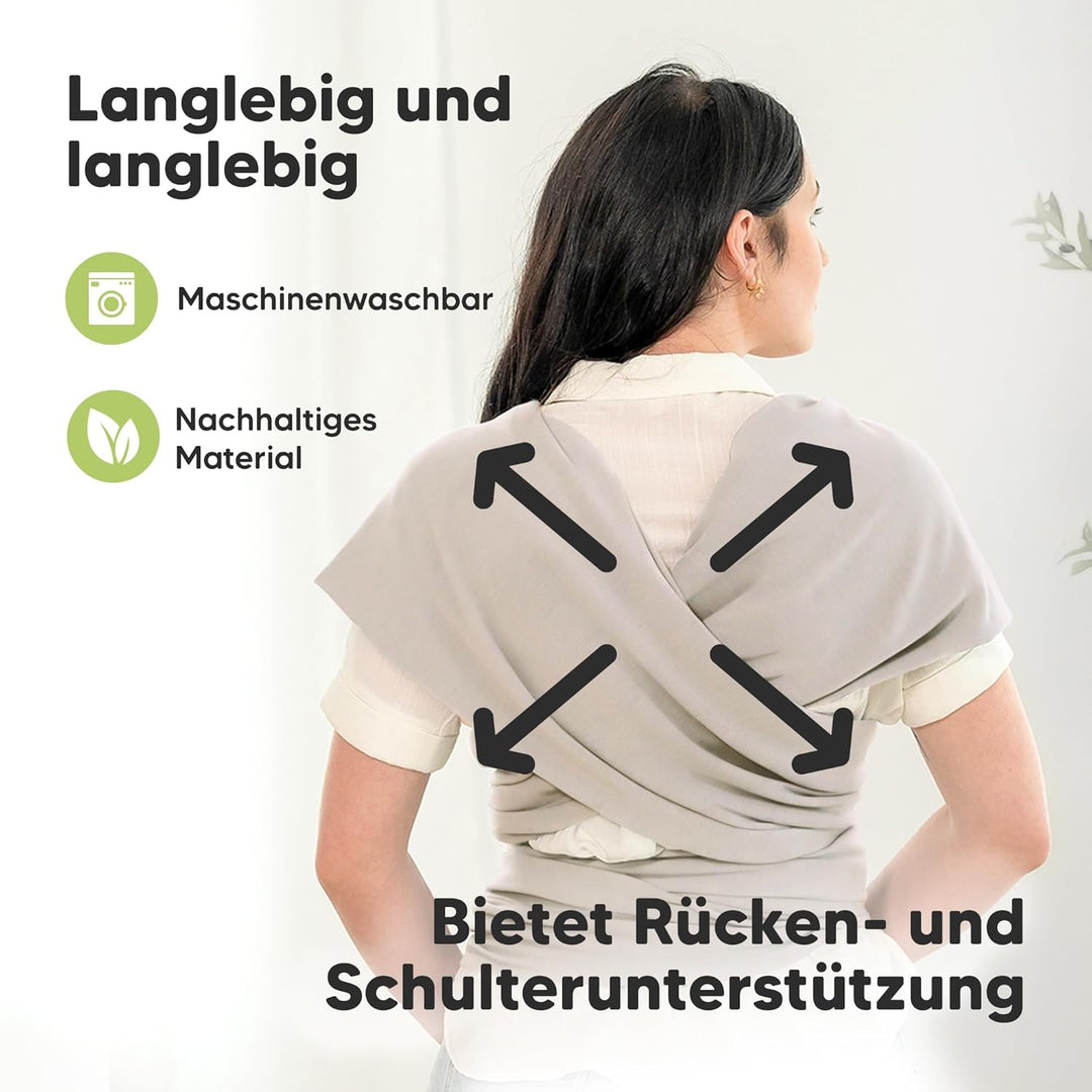 KeaBabies Babytrage Ab Geburt - Atmungsaktive Babytragetücher, Babytrage Neugeborene Ab Geburt, Baby