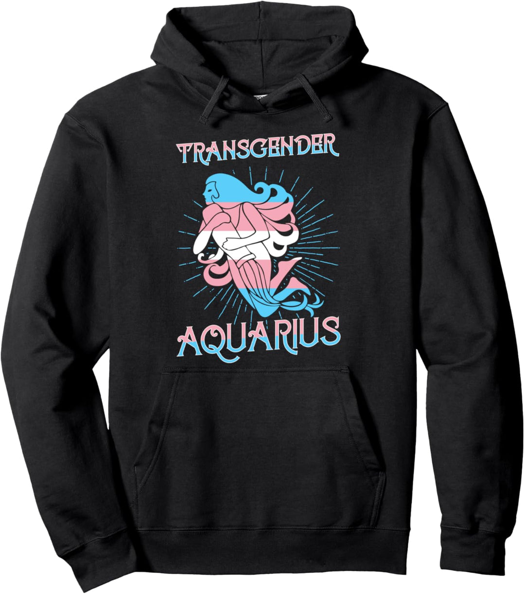Transgender Wassermann Sternzeichen Trans Horoskop LGBTQ Pullover Hoodie