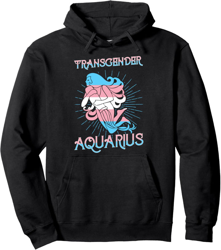 Transgender Wassermann Sternzeichen Trans Horoskop LGBTQ Pullover Hoodie