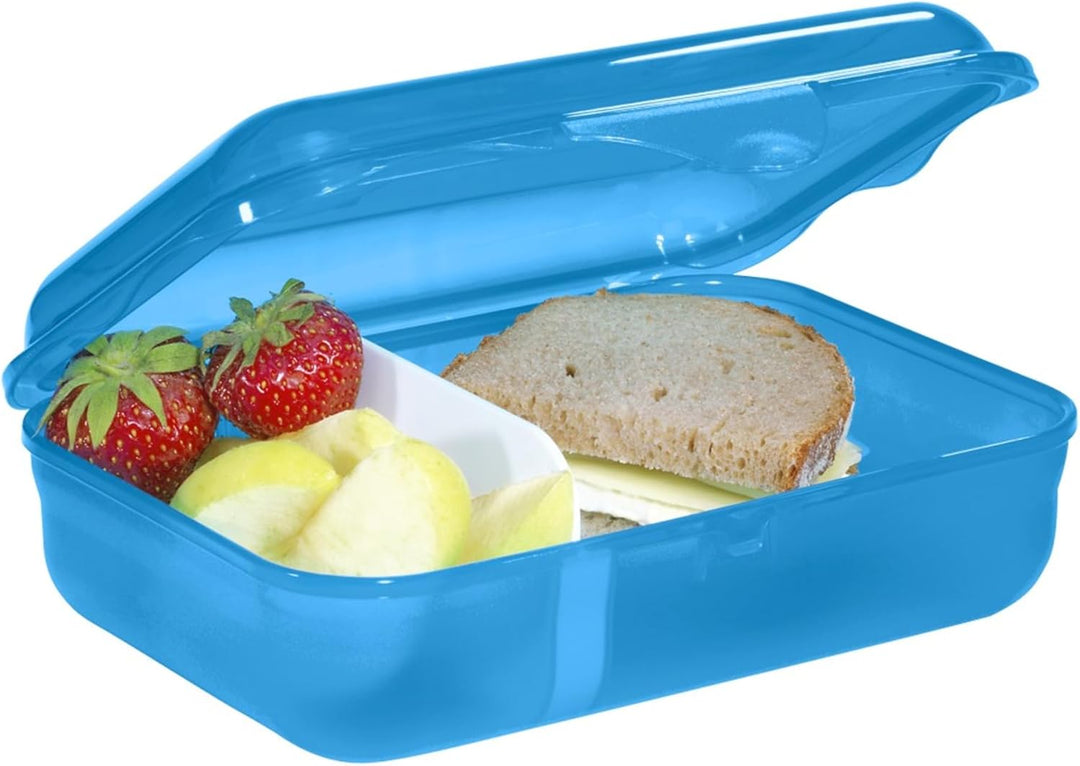 Step by Step Lunchbox "Mermaid Lola", Blau, mit Trennwand und Klickverschluss, spülmaschinenfest, BP