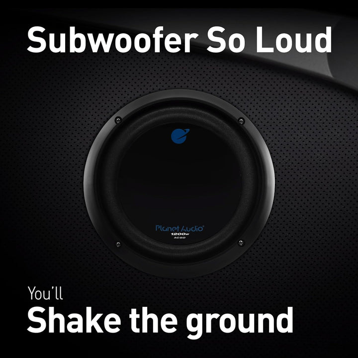 Planet Audio AC8D Planet 8" DVC Woofer 1200W MAX 4 Ohm