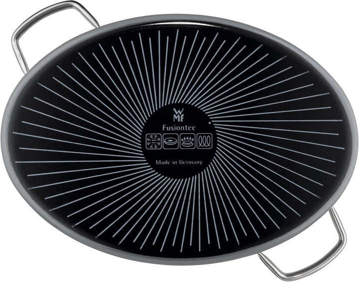 WMF Fusiontec Mineral Bräter 36 cm, ovale Form, Perfektes Braten, Homogene Kochergebnisse, Kratzfest