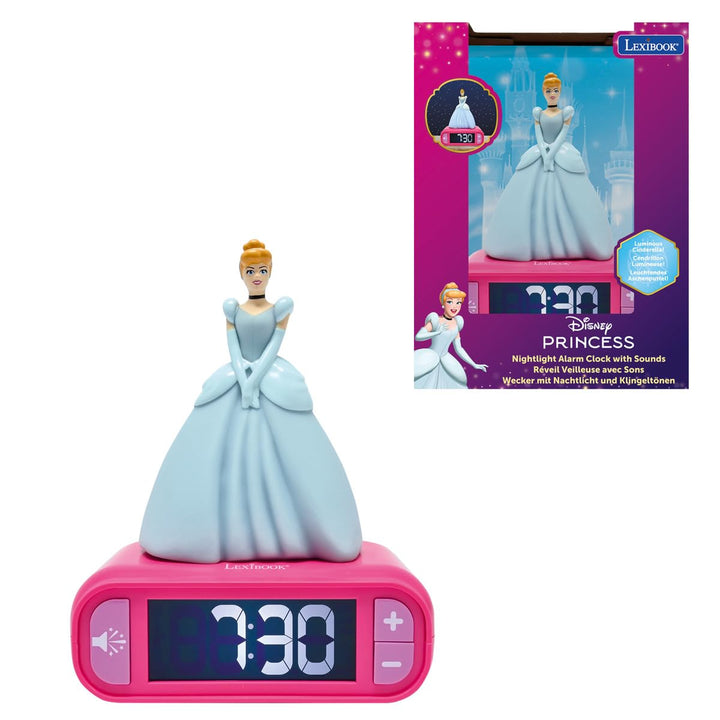 Lexibook, Disney Princess, Nachtlicht-Wecker, RL800DPLXB