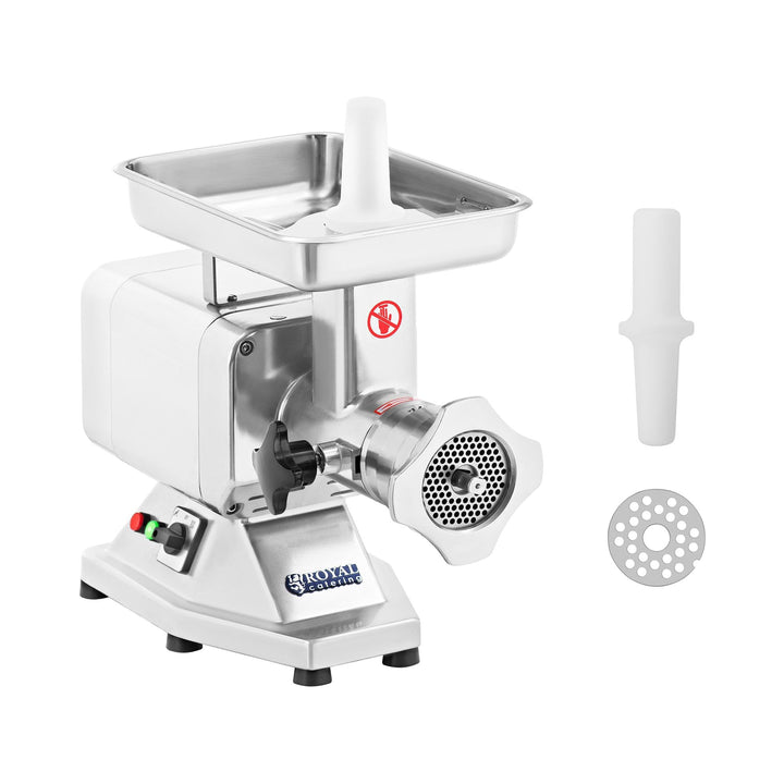 Royal Catering Edelstahl Fleischwolf Wurstmaschine Fleischmaschine (elektrisch, 220 kg/h, 1100 W, 4