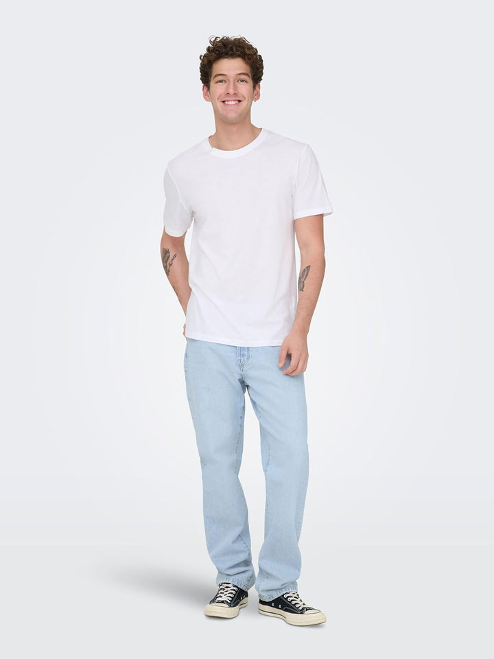 ONLY &amp; SONS Male Locker geschnitten Jeans ONSEDGE Loose L.Blue 6986 DNM Jeans NOOS 28W / 30L Light B