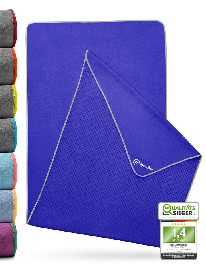 NirvanaShape Yoga Handtuch rutschfest | Hot Yoga Towel mit Antirutsch-Noppen | hygienische Yogatuch-
