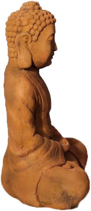 Lüllmann XL Buddha Figur 58cm Skulptur Steinoptik Indoor-Outdoor Buddha 406178