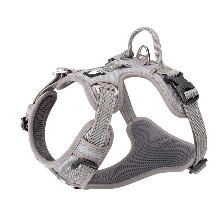 TRUE LOVE Hundegeschirr, kein Ziehen, verstellbar, reflektierend, weiches Nylon, für kleine und gros