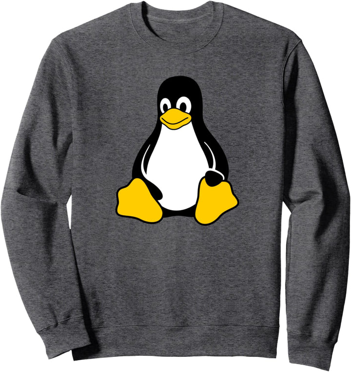 Linux Tux Penguin Mascot Open Source Nerd Geek Sweatshirt