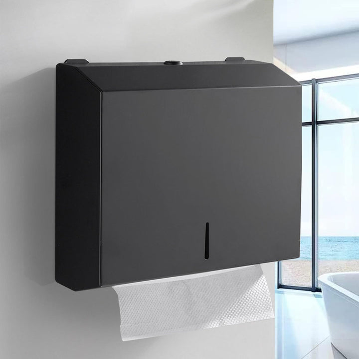 Papierhandtuchspender, Edelstahl Handtuchspender abschliessbar, Falttuchspender Papiertuchspender C/