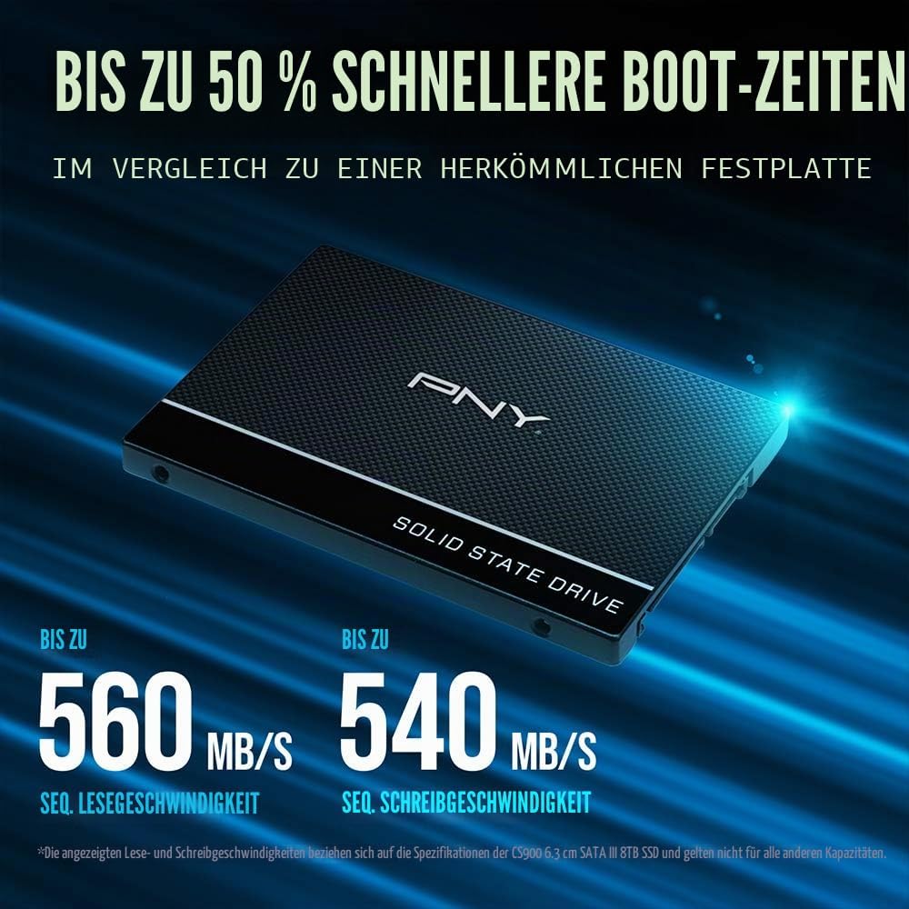 PNY CS900 500GB 2.5” SATA III Internal Solid State Drive (SSD) - (SSD7CS900-500-RB) 500GB 2.5 SATA,