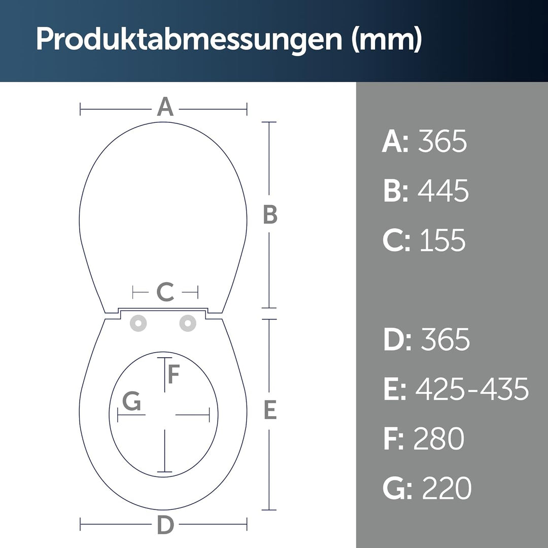 Ideal Standard Original WC-Sitz für handelsübliche Toiletten mit Absenkautomatik – Universal Design