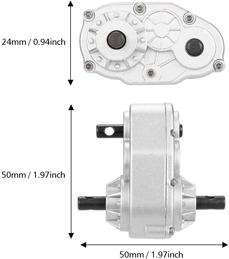 RC Crawler Transfer Case, Metall RC Car Transfer Case mit Schrauben für SCX10 / Gelande II D90 1/10