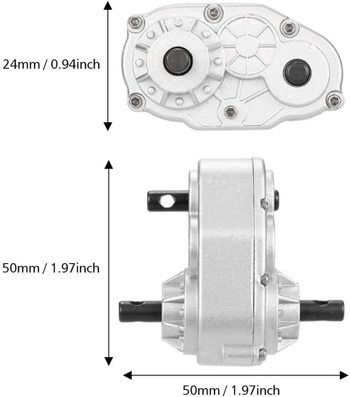 RC Crawler Transfer Case, Metall RC Car Transfer Case mit Schrauben für SCX10 / Gelande II D90 1/10