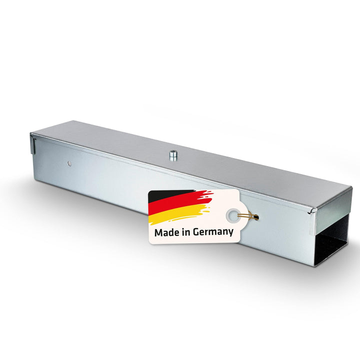 GARDIGO® Rattenköderbox aus Metall | Köderbox für Rattenköder Rattengift | Hergestellt in sozialer E