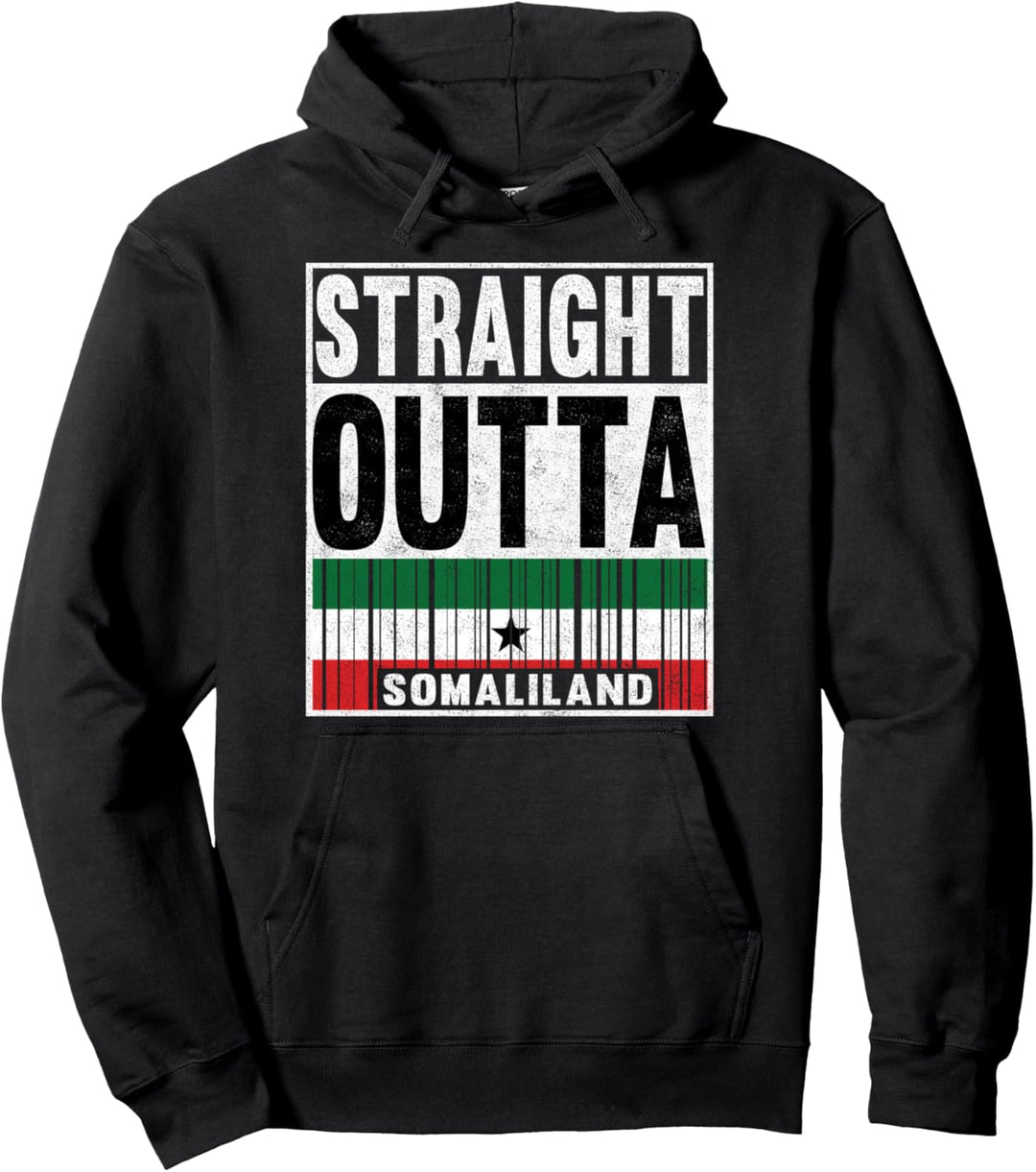Somaliland-Flagge, gerade, Outta, Somaliland, Stolz, Patriot, Geschenk Pullover Hoodie