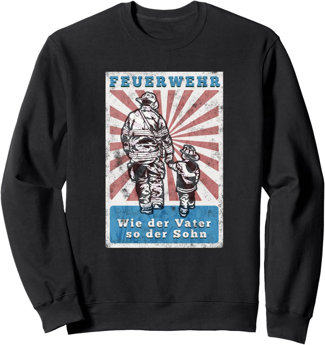 Feuerwehr Vater & Sohn Partnerlook Team Outfit Feuerwehrmann Sweatshirt