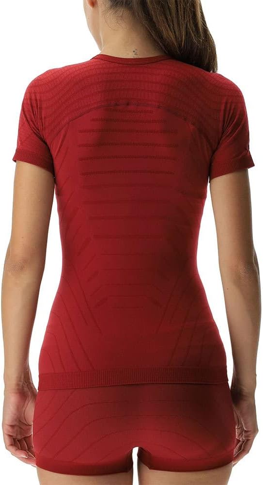 UYN Women's MOTYON 2.0 UW SH_SL. T-Shirt, Anspruchsvolles Rot, XS