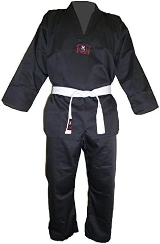 Taekwondo Anzug Korea Black/komplett schwarz 200 Schwarz, 200 Schwarz