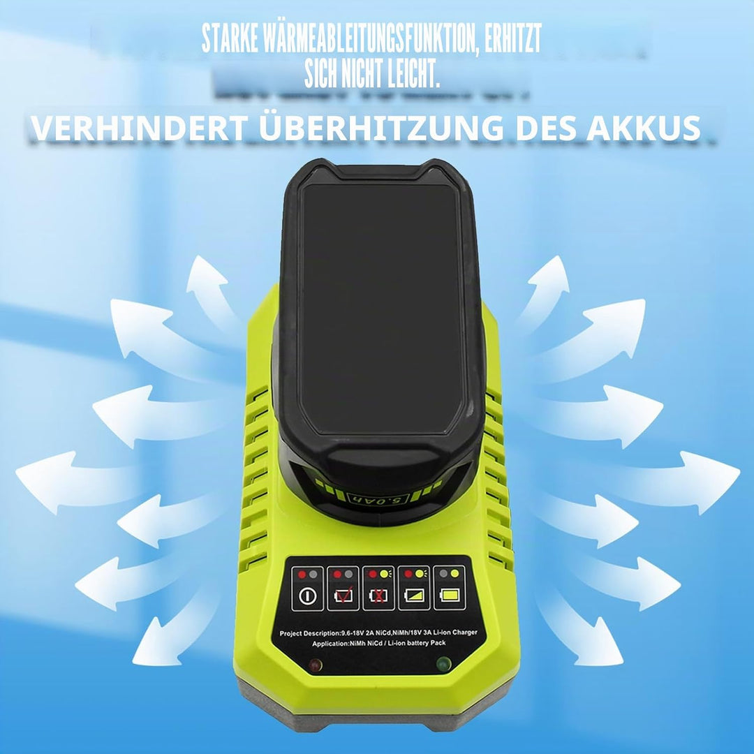 BCL14181H 9.6 V-18 V Lithium-Ionen und NI-Mh Ersatz für Ryobi Akkuladegerät ONE +