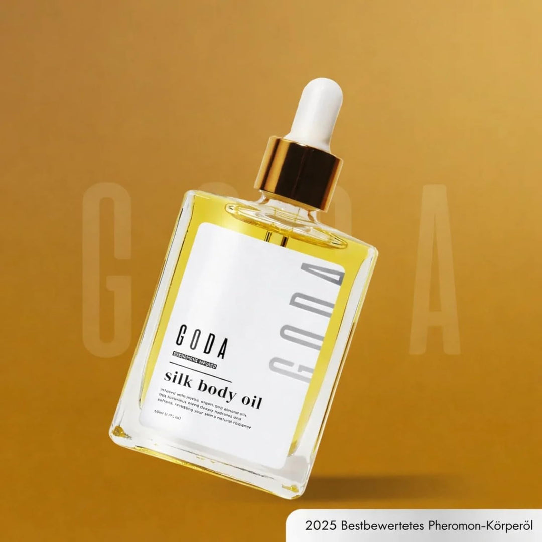 GODA Silk Body Oil 50 ml – Körperöl mit Jojoba Argan Mandelöl – Schnell einziehende Feuchtigkeitspfl