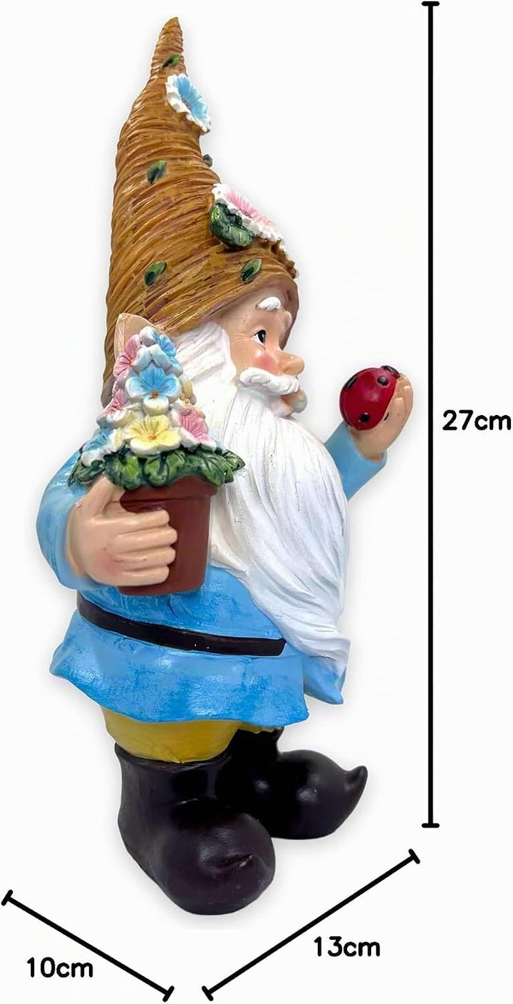 MIJOMA Gartenzwerg Gartengnom GNOME Dwarf Garten Dekoration Gartendeko Wichtel Zwerg für den Garten