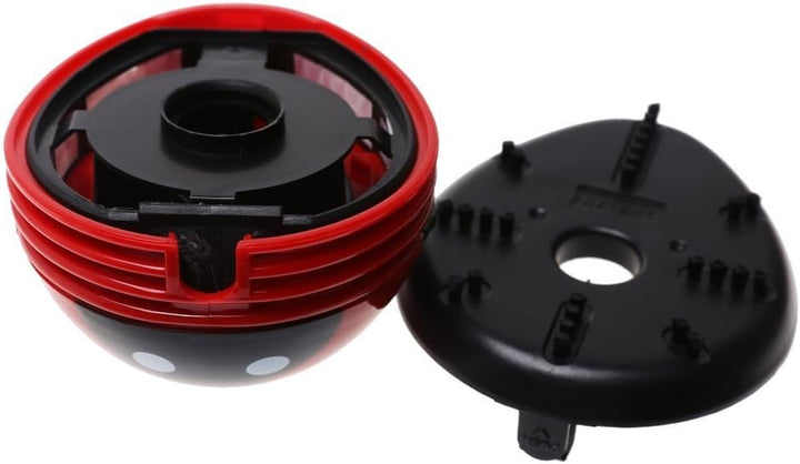 Mini Tischsauger, Elektrischer Tisch-Staubsauger, Marienkäfer Design Staub Reiniger(Rot)