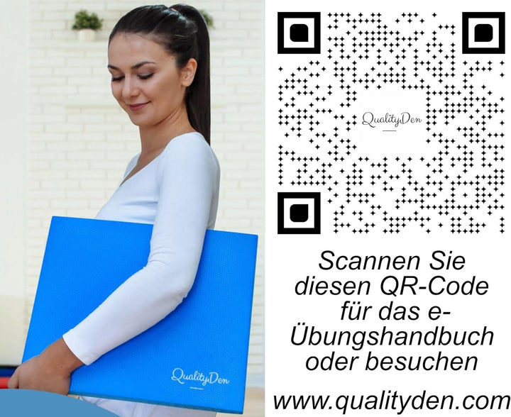 Quality Den Balance Pad, Rutschfester Weichschaum, Balancekissen für Stabilität und Koordination - H