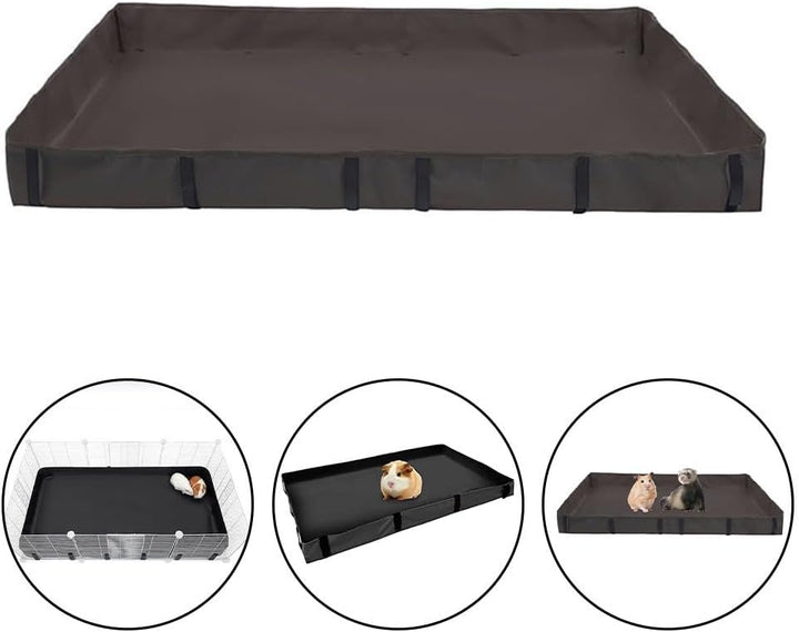 Meerschweinchen-Käfig-Auskleidung, wasserdichte Meerschweinchen-Plane, Unterseite für Gitter, Lebens