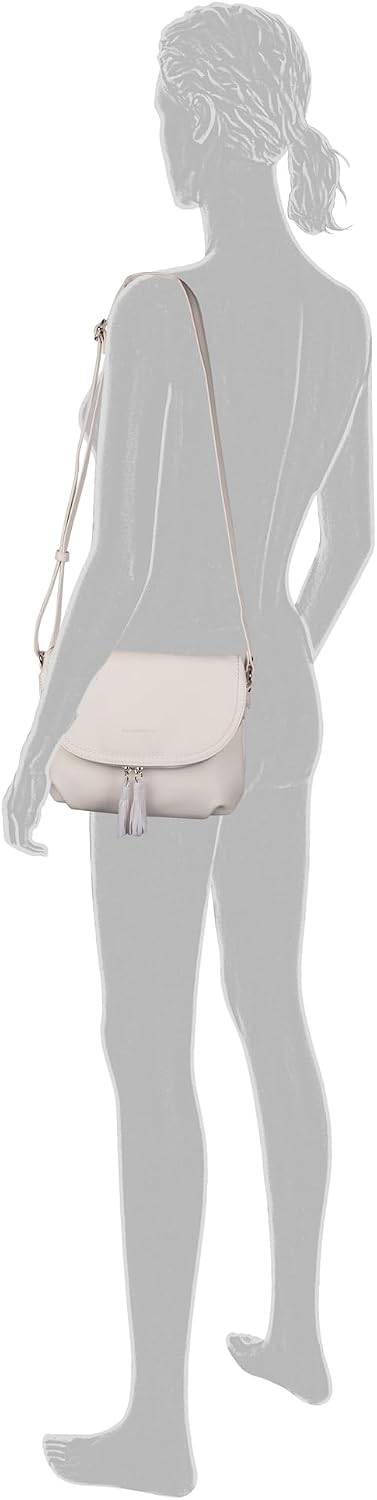 TOM TAILOR bags Lari Damen Umhängetasche Crossbody Bag 26,5 x 5 x 21 Weiss, 26,5 x 5 x 21 Weiss