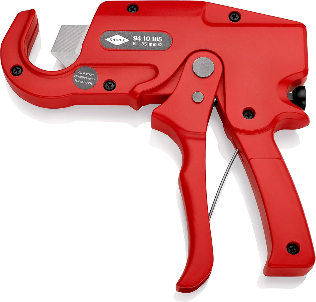 Knipex Rohrschneider für Kunststoffrohre (Elektroinstallation) 185 mm 94 10 185 & Abmantelungsmesser