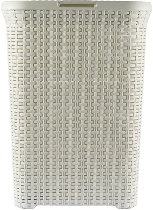 CURVER Style 60L Wäschebox, Plastik, Creme, 44.8 x 34.1 x 61.5 cm Einzelbett 44.8 x 34.1 x 61.5 cm,