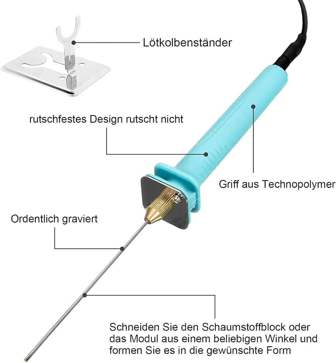 elektrischer Schaumstoffschneider, elektrischer Schneidstift 100-240V 18W 10cm für Styroporbogen, ge