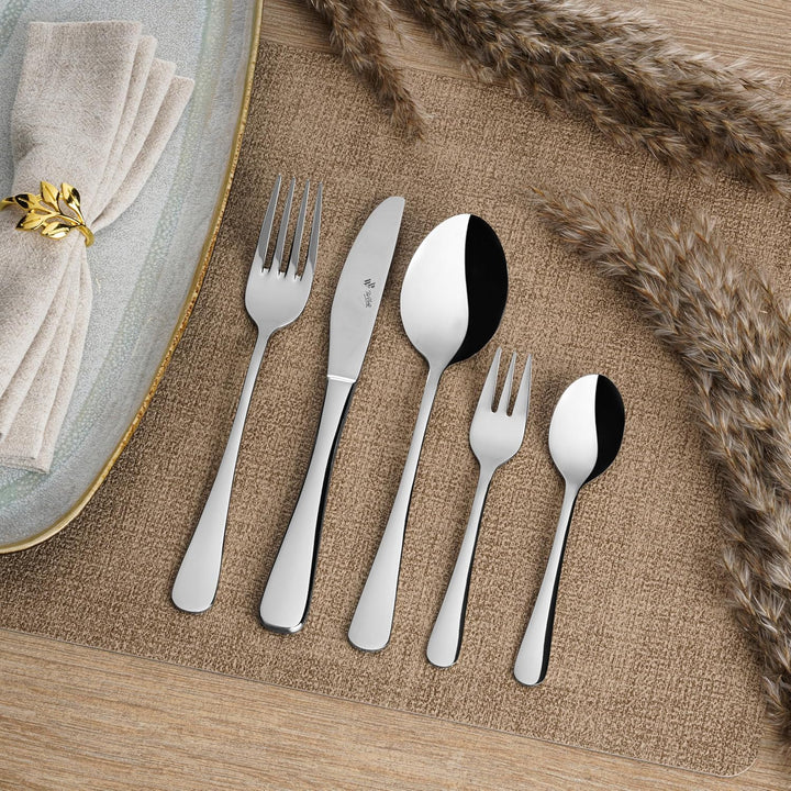 PW Paul Wirths Rhodos 82 Besteck Set für 12 Personen, Edelstahl rostfrei, poliert & spülmaschinenfes