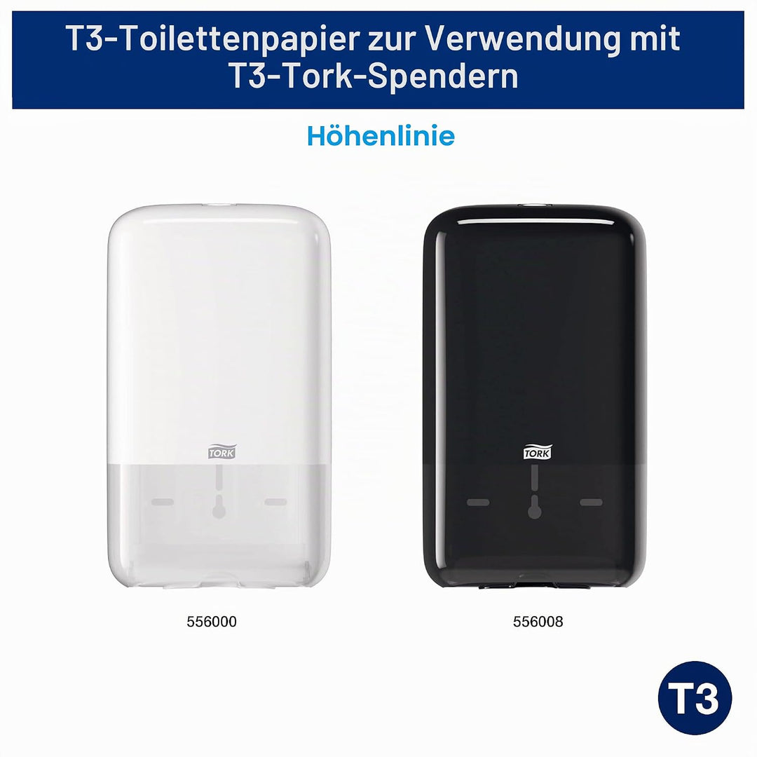 Tork 114276 extra weiches Einzelblatt Toilettenpapier in Premium Qualität für das Tork T3 Einzelblat