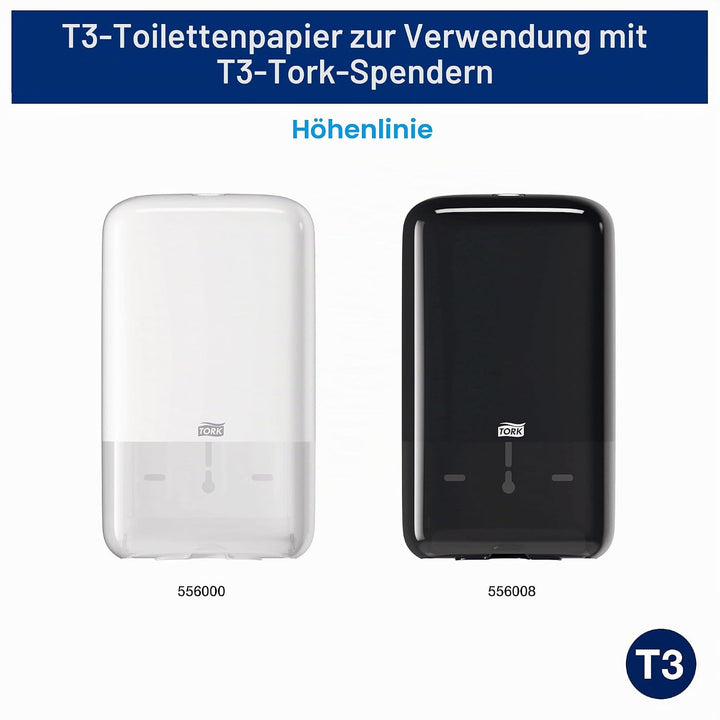 Tork 114276 extra weiches Einzelblatt Toilettenpapier in Premium Qualität für das Tork T3 Einzelblat