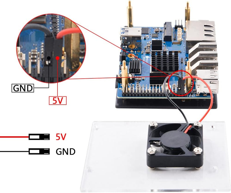 GeeekPi Orange Pi 5 Plus 8GB LPDDR4/4x Rockchip RK3588 8-Core 64-Bit Single Board Computer with eMMC