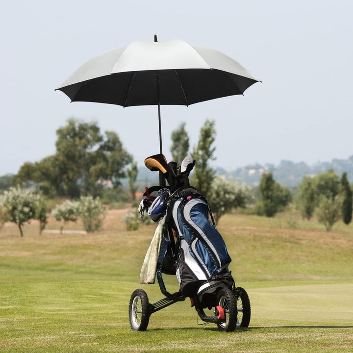 G4Free 54/62 Zoll Golfschirm Regenschirme Silberbeschichtet Sonnenschutz Grosse Winddicht Wasserdich