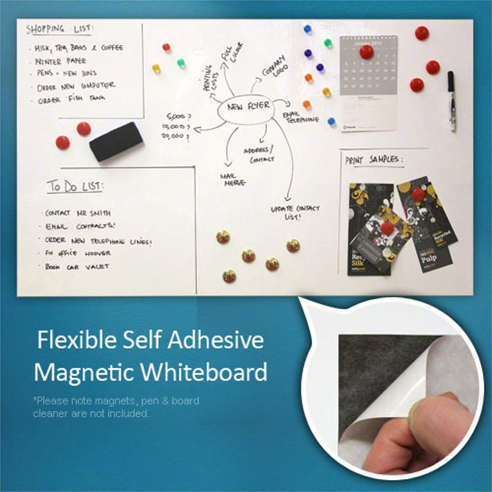 Ferroflex® 620mm Breites Standard - Standard - Selbstkleber und Glänzend Weisse Flexible Eisenblech