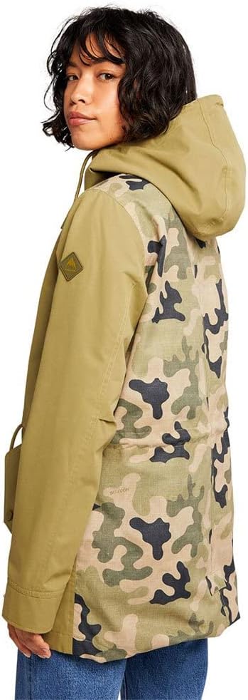 Burton Damen Sadie Jacke, Martini Olive/Martini Olive Terra Camo