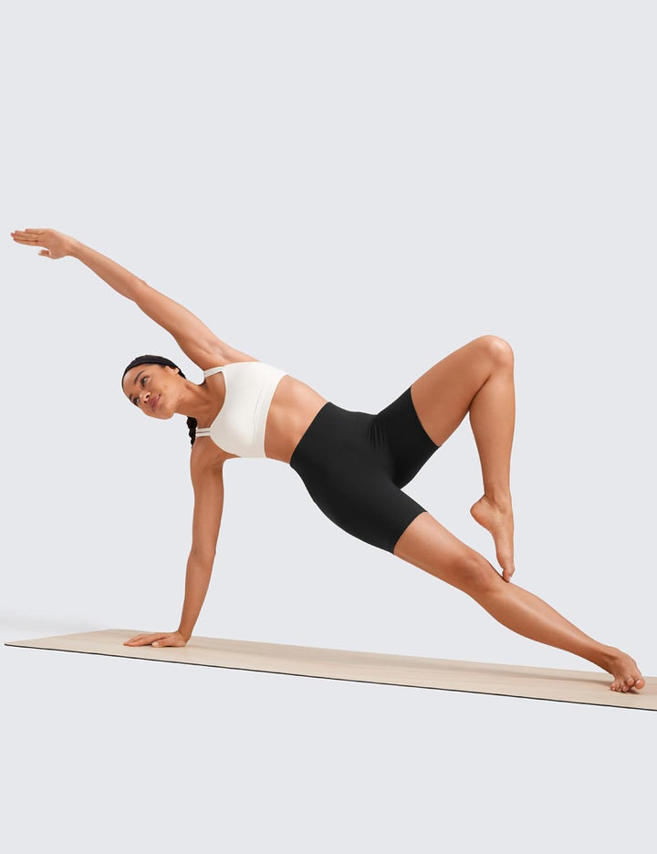 CRZ YOGA Butterluxe Damen Radlerhose Kurze Sporthose - 10cm/15cm/20cm High Waist Yoga Sommer Shorts