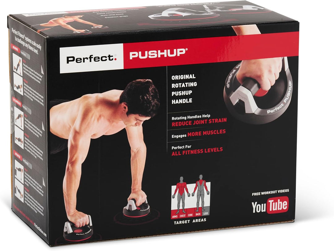 Perfect Fitness Perfect Pushup Drehbare Liegestützgriffe, 16,75 x 17,75 x 12,75 cm
