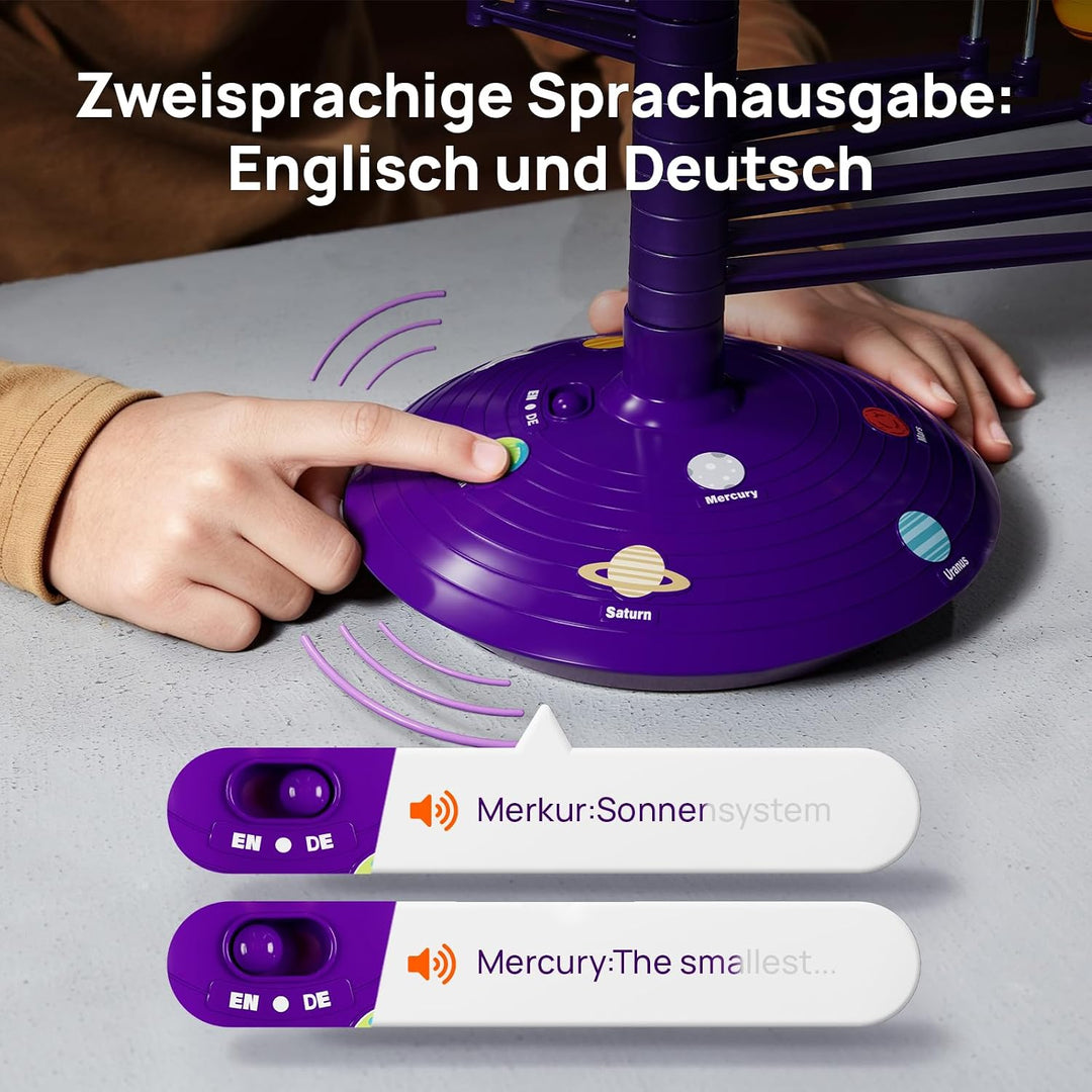 Science Can Sonnensystem Modell Planetensystem für Kinder Planeten Projektor Deutsch mit 8 Planeten