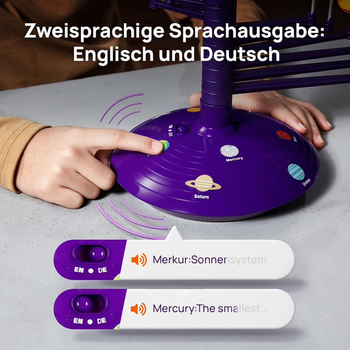 Science Can Sonnensystem Modell Planetensystem für Kinder Planeten Projektor Deutsch mit 8 Planeten